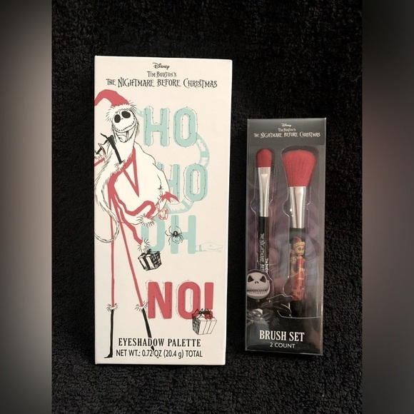 Disney Other - Disney The Nightmare Before Christmas 
Eyeshadow Palette and Brush Set New